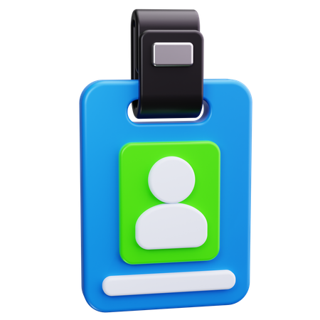 Id Badge  3D Icon