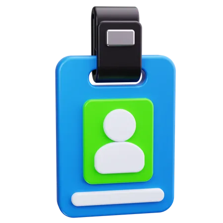 Id Badge  3D Icon