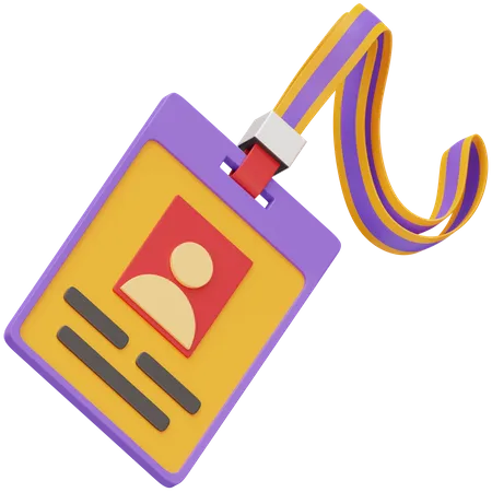 Id Badge Card Holder  3D Icon