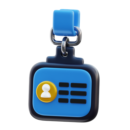 ID Card  3D Icon