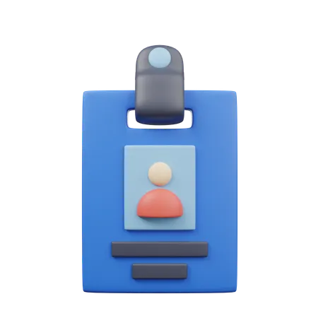 IDカード  3D Icon