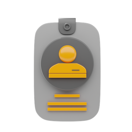 신분증  3D Icon