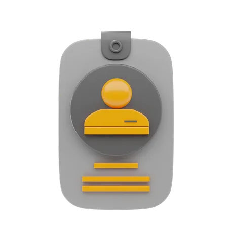 신분증  3D Icon