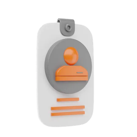 신분증  3D Icon