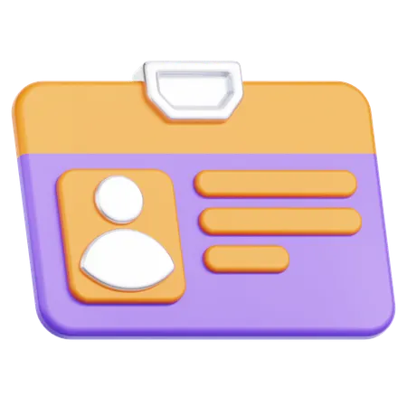 IDカード  3D Icon