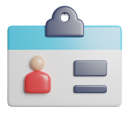 신분증  3D Icon