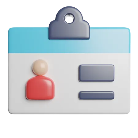 신분증  3D Icon