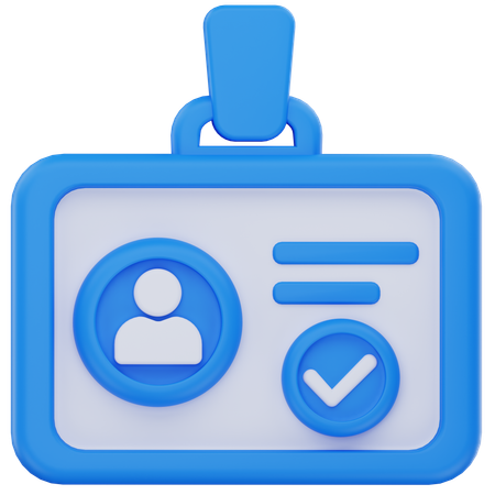 Id Card  3D Icon