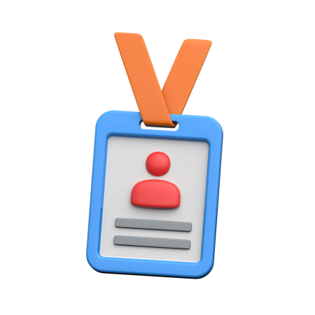Id Card  3D Icon