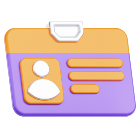 ID Card  3D Icon