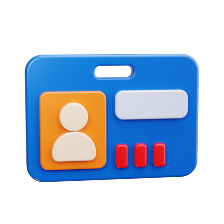 Id card  3D Icon