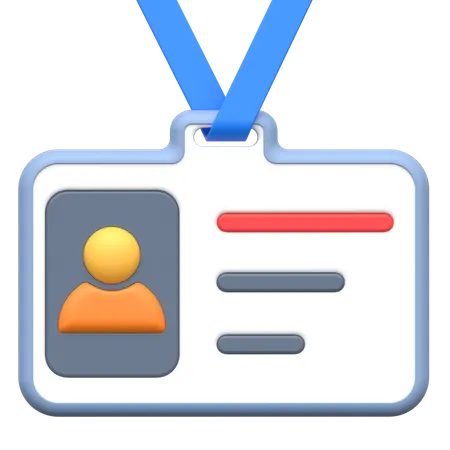 Id Card  3D Icon