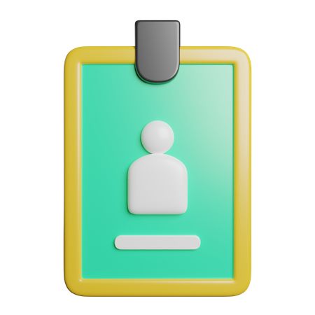 Id Card  3D Icon