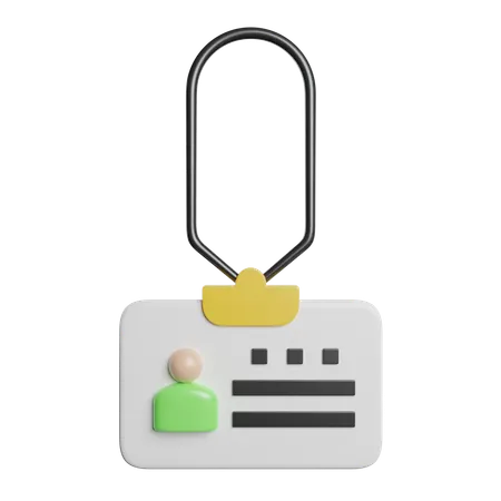 Id Card  3D Icon