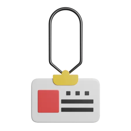 Id Card  3D Icon