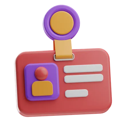 Id Card  3D Icon