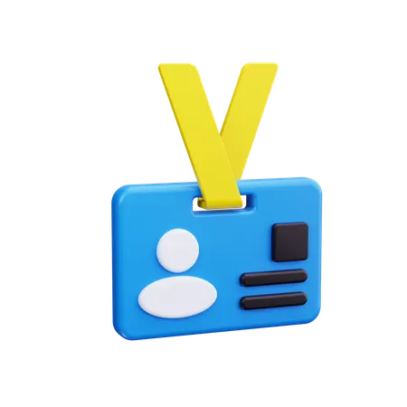 Id Card  3D Icon