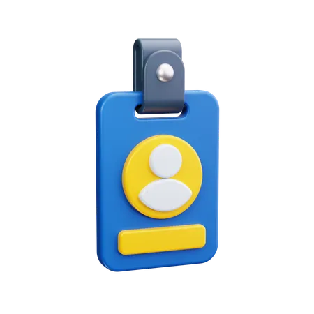 Id Card  3D Icon