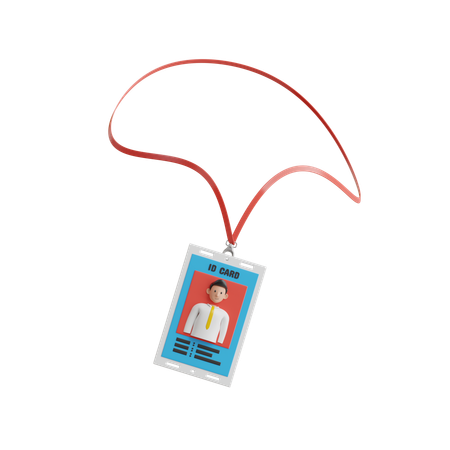 Id Card  3D Icon