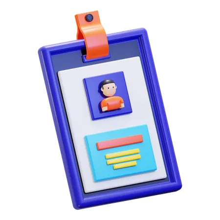 Id card  3D Icon