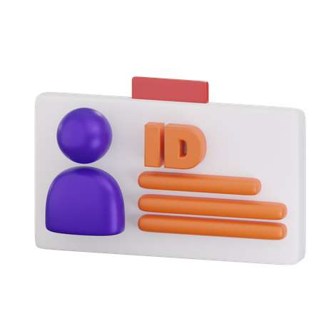 ID Card  3D Icon