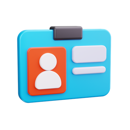 Id Card  3D Icon