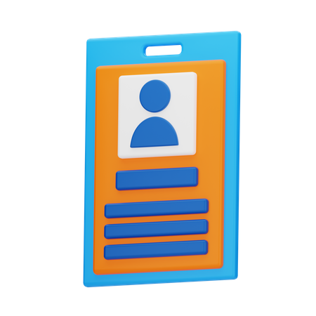 Id Card  3D Icon