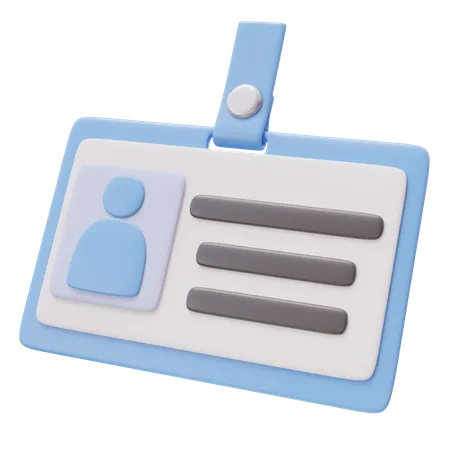 ID card  3D Icon