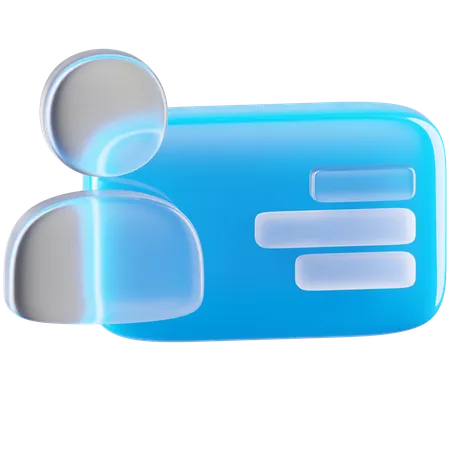 Id Card  3D Icon