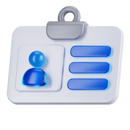 ID Card  3D Icon