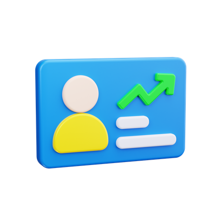 Id Card  3D Icon