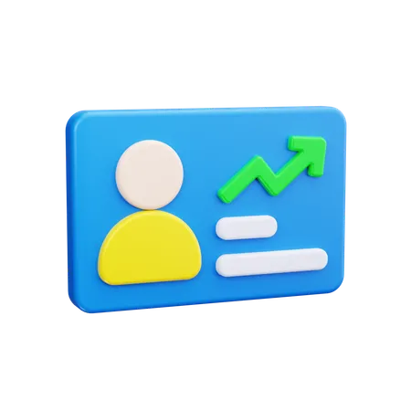 Id Card  3D Icon