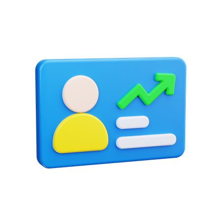 Id card  3D Icon