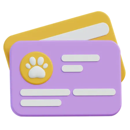 Id card  3D Icon