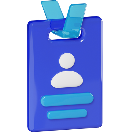 ID Card  3D Icon