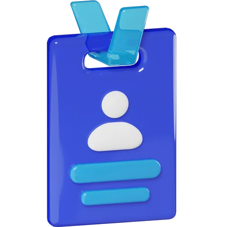 ID Card  3D Icon