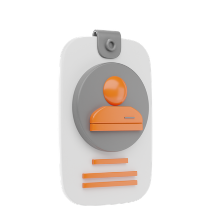 Id Card  3D Icon