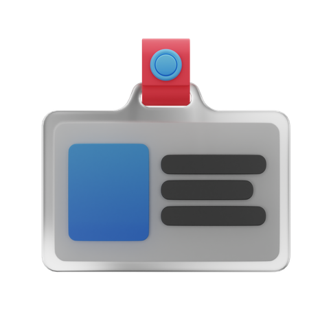 Id Card  3D Icon