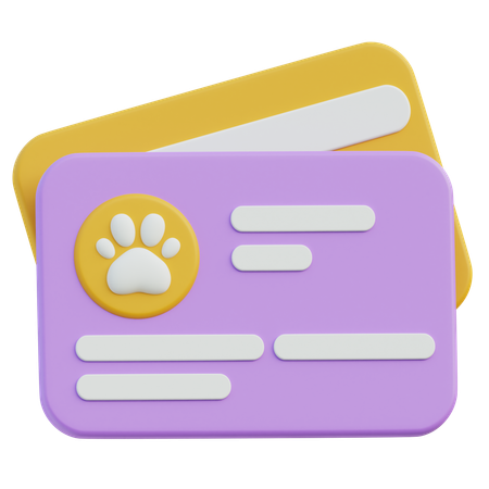 Id card  3D Icon