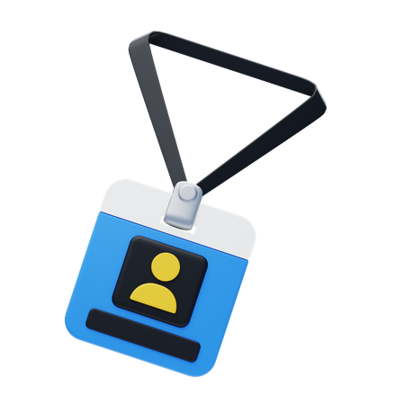 ID de empleado  3D Icon