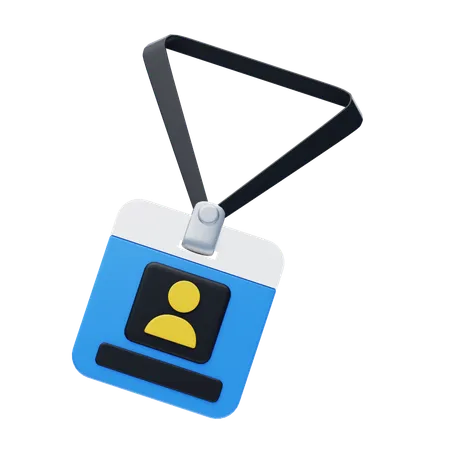 ID do Empregado  3D Icon