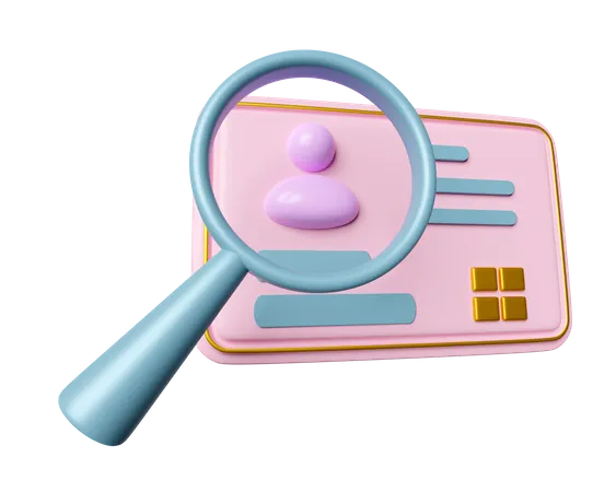 Id Search  3D Icon
