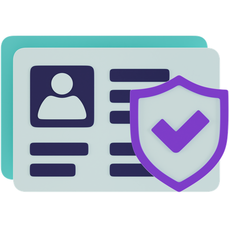 Sécurité de l'identité  3D Icon