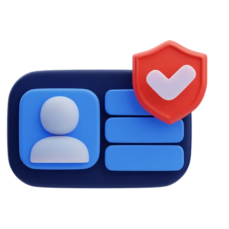 Id Security  3D Icon