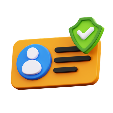 Id Security  3D Icon