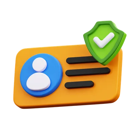 Id Security  3D Icon