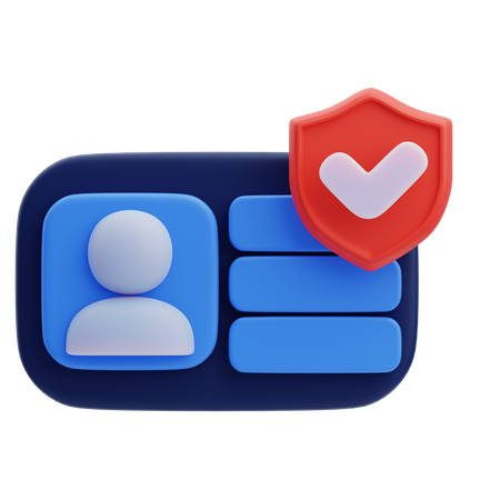 Id Security  3D Icon