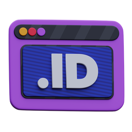 Identificación web  3D Icon