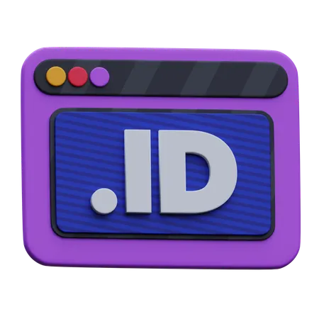 Identificación web  3D Icon