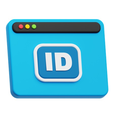 Id Website  3D Icon